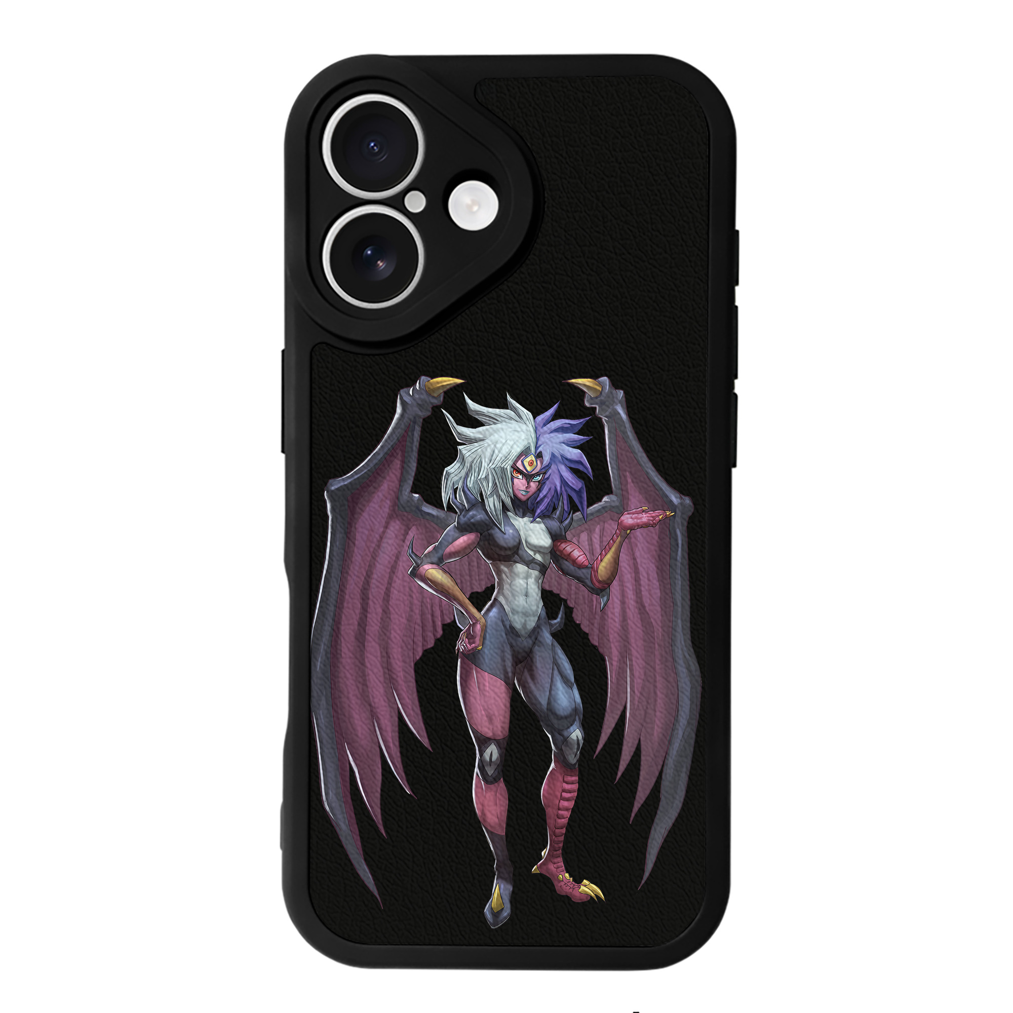（画像用） 遊☆戯☆王 Yu-Gi-Oh! 【iPhone 16シリーズ対応】シリコンスマホケース（レザー調） 材質：シリコン